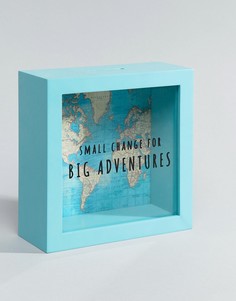 Винтажная копилка с принтом карты мира Sass & Belle Big Adventures-Мульти