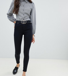 Черные джинсы скинни с завышенной талией Miss Selfridge Lizzie-Черный