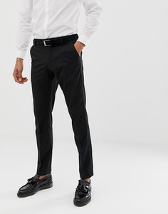 Брюки слим под смокинг Selected Homme-Черный