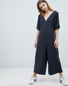 Комбинезон с короткими рукавами ASOS DESIGN-Серый