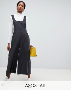 Комбинезон с овальным вырезом ASOS DESIGN Tall-Серый