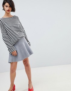 Юбка с оборкой Vero Moda-Серый