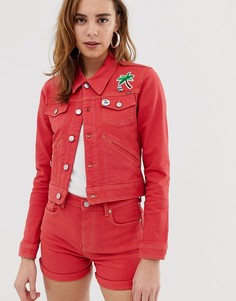 Красная джинсовая куртка Pepe Jeans Frida-Красный