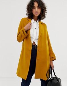 Пальто из крепа ASOS DESIGN-Желтый