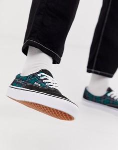 Зеленые кеды в клетку Vans Era-Зеленый
