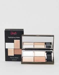 Палитра хайлайтеров Sleek MakeUP - Precious Metals-Бежевый