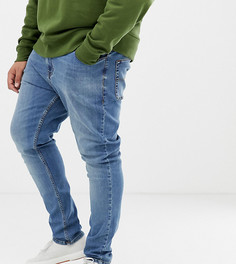 Синие зауженные джинсы COLLUSION Plus x001-Синий
