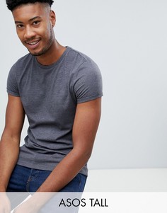 Серая футболка с круглым вырезом ASOS DESIGN Tall-Серый