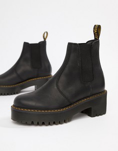 Черные кожаные ботинки челси на каблуке Dr. Martens Rometty-Черный