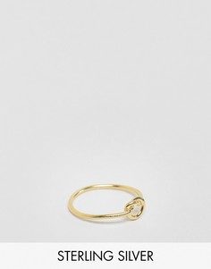 Кольцо из позолоченного серебра Kingsley Ryan-Золотой