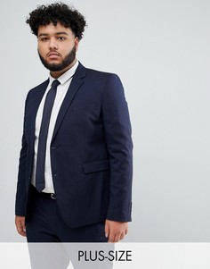 Темно-синий облегающий пиджак Burton Menswear Big & Tall