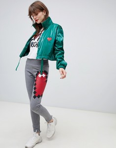 Джоггеры Love Moschino Heart Games-Серый