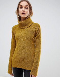 Присборенная водолазка ASOS WHITE-Мульти