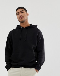 Черный oversize-худи ASOS DESIGN