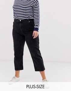 Черные джинсы прямого кроя ASOS DESIGN Curve Florence authentic-Черный