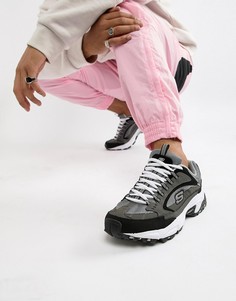 Серые кроссовки Skechers Stanima Cutback-Серый