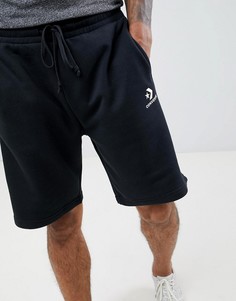 Черные трикотажные шорты с логотипом Converse 10008817-A01-Черный