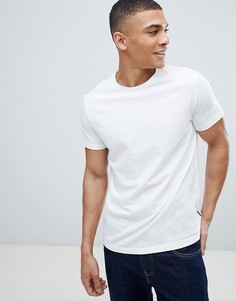 Белая футболка классического кроя Burton Menswear-Белый