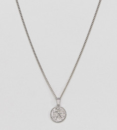 Серебристое ожерелье с подвеской-монетой эксклюзивно от Liars & Lovers-Серебряный