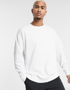 Белый oversize-свитшот ASOS DESIGN