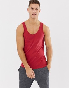 Красная майка из органического хлопка ASOS DESIGN-Красный