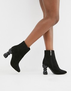Ботильоны на каблуке ASOS DESIGN Edina-Черный