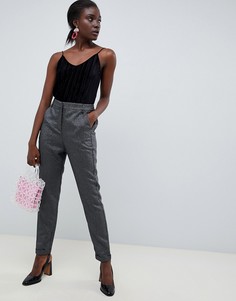 Блестящие строгие брюки Vero Moda-Серебряный