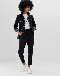 Брюки галифе с поясом оби ASOS DESIGN-Черный