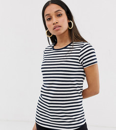 Футболка в полоску с круглым вырезом ASOS DESIGN Petite-Мульти