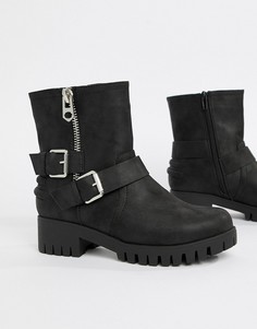 Ботильоны в байкерском стиле Blink-Черный