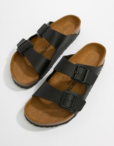 Черные сандалии Birkenstock Arizona birko-flor-Черный