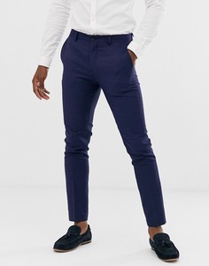 Темно-синие облегающие эластичные брюки Jack & Jones Premium-Темно-синий
