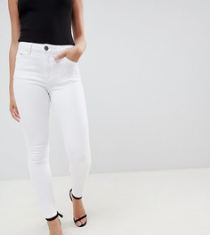 Белые джинсы скинни с завышенной талией ASOS DESIGN Petite Ridley-Белый