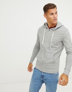 Худи на молнии Jack & Jones Essentials-Серый