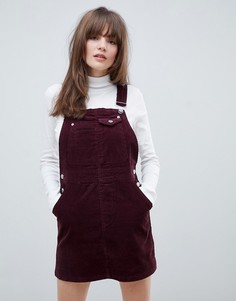 Вельветовый сарафан ASOS DESIGN-Красный