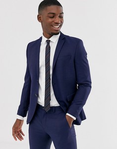 Темно-синий эластичный приталенный пиджак Jack & Jones Premium