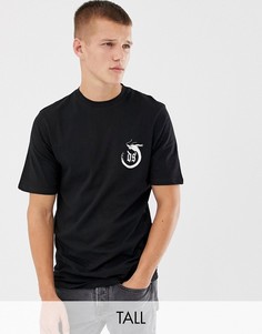 Трикотажная футболка с принтом D-Struct TALL-Черный