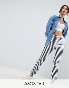 Джоггеры скинни в полоску ASOS DESIGN Tall-Мульти