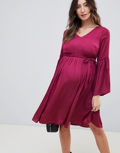 Платье в богемном стиле Mamalicious-Красный Mama.Licious