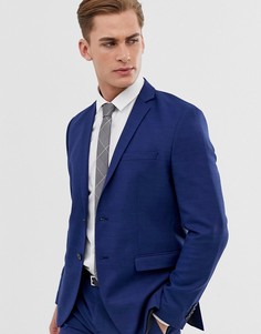Синий облегающий эластичный пиджак Jack & Jones Premium