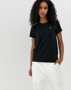 Черная футболка с логотипом на груди Levis Perfect-Черный Levis®