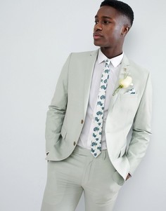 Зеленый облегающий пиджак Farah