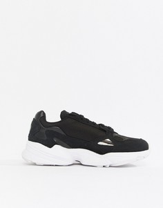Черно-белые кроссовки adidas Originals Falcon-Черный