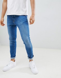Синие джинсы скинни River Island-Синий
