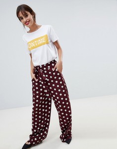 Брюки в горошек Vila-Мульти