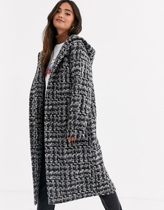 Черная фактурная парка из букле ASOS DESIGN-Черный