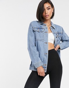 Синяя джинсовая куртка ASOS DESIGN-Синий