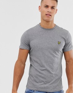 Серая меланжевая футболка с логотипом Lyle & Scott-Серый