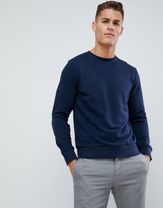 Темно-синий свитшот с круглым вырезом Jack &Jones Essentials