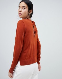 Джемпер с завязкой сзади ASOS DESIGN eco-Коричневый